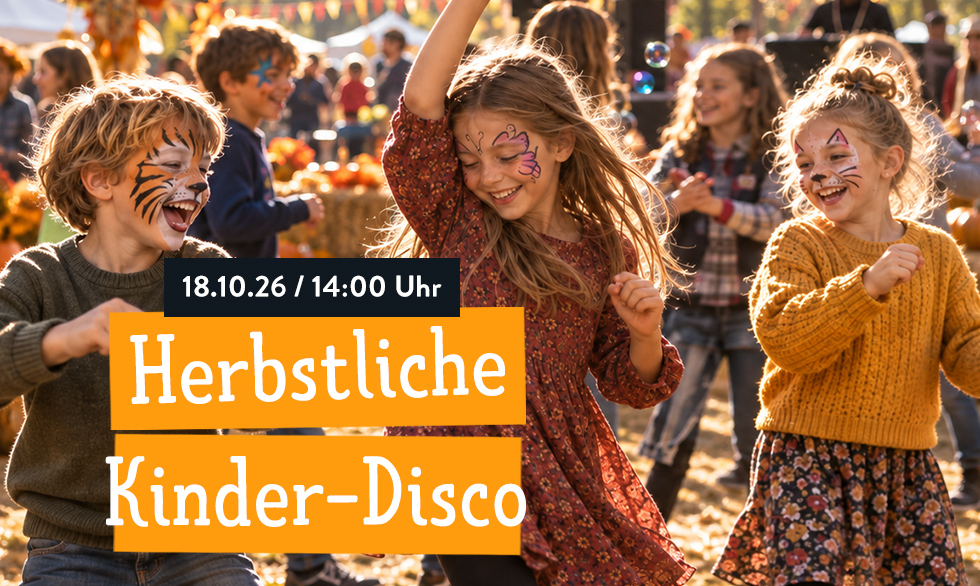 Kinderdisco im Herbst